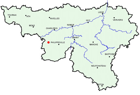 Localisation de la CSIS en Wallonie