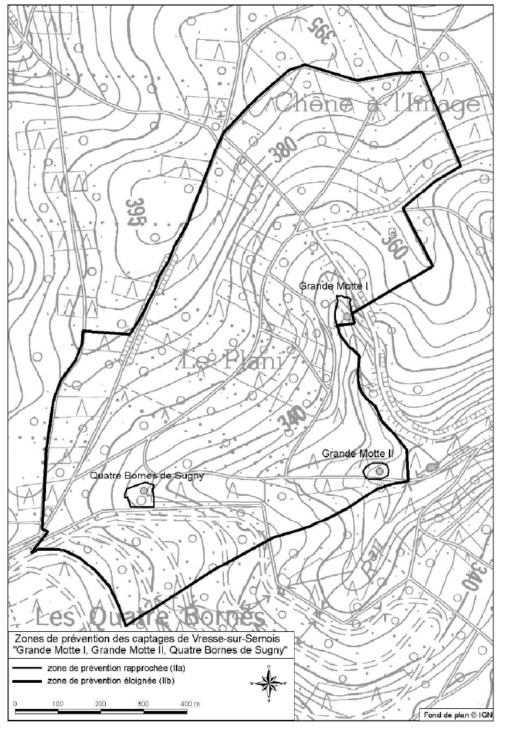 Zones de prvention Quatre bornes, Grande Motte I et II  Vresse-sur Semois