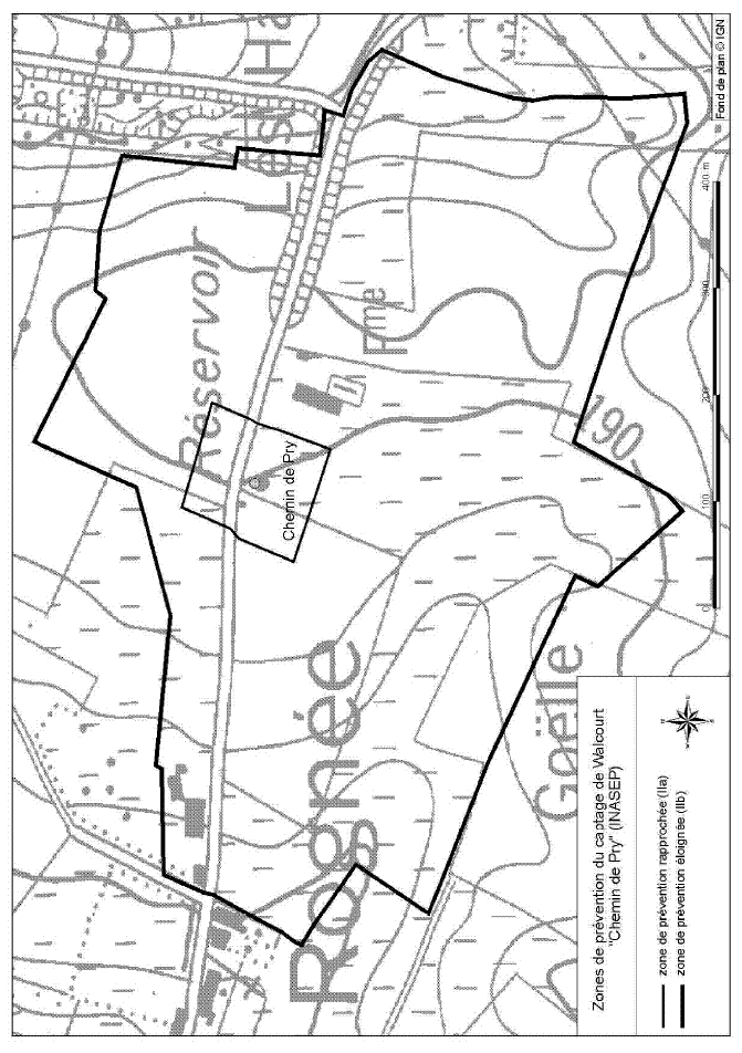 Zones de prvention Chemin de Pry (Puits de Rogne)  Walcourt