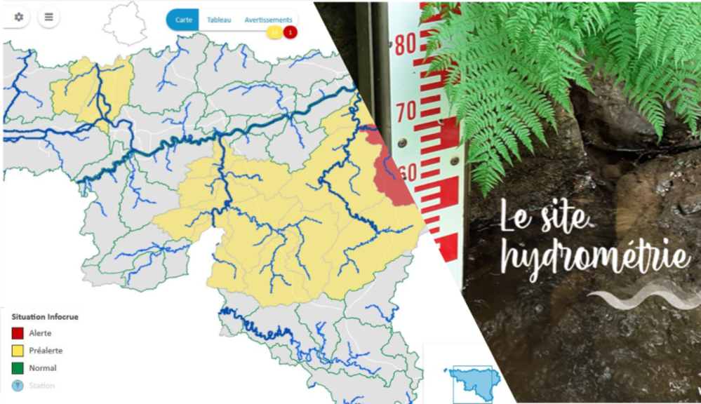 Aqualim + InfoCrue = le nouveau Portail de l'Hydrométrie en Wallonie