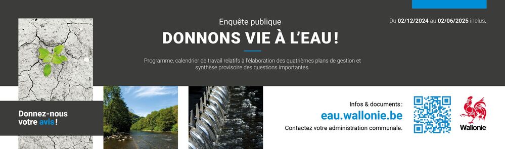 DONNONS VIE A L'EAU : L'enquête publique est close