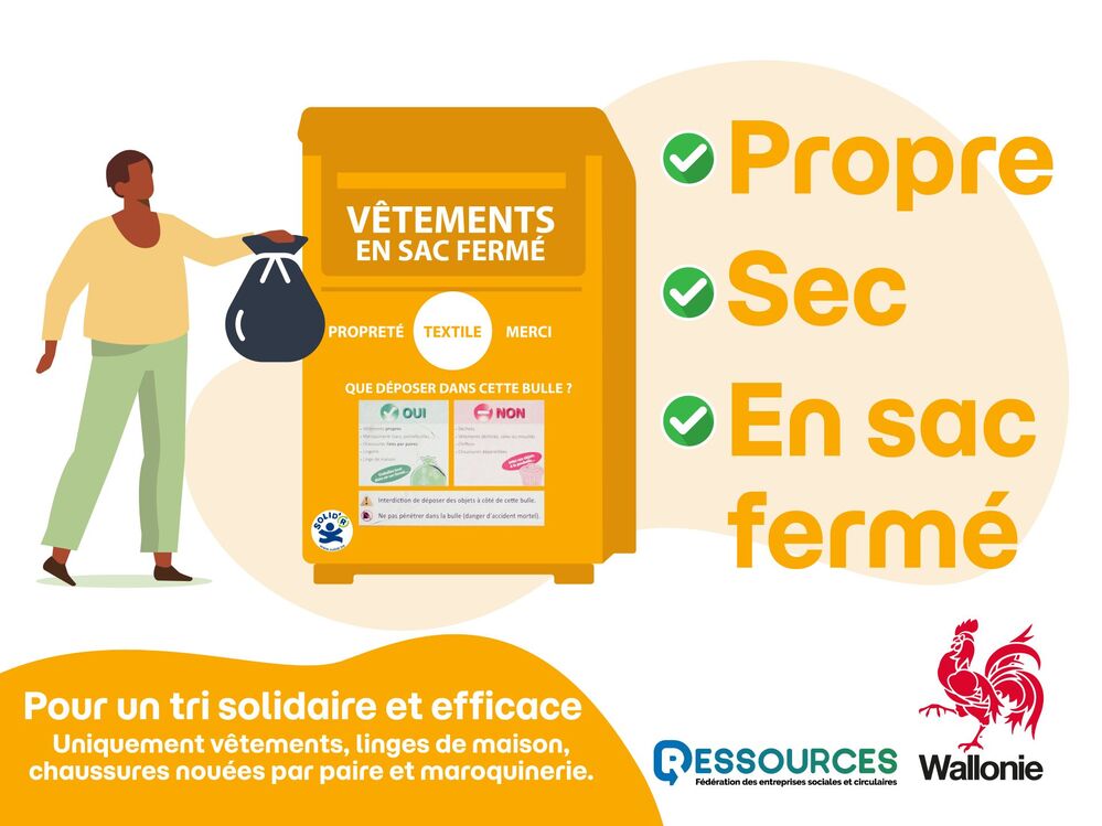 Les bons gestes de tri : que peut-on mettre dans la bulle à vêtements ?