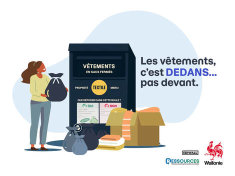 Actualité: Bulles à vêtements : le bon geste, c’est dedans… pas devant