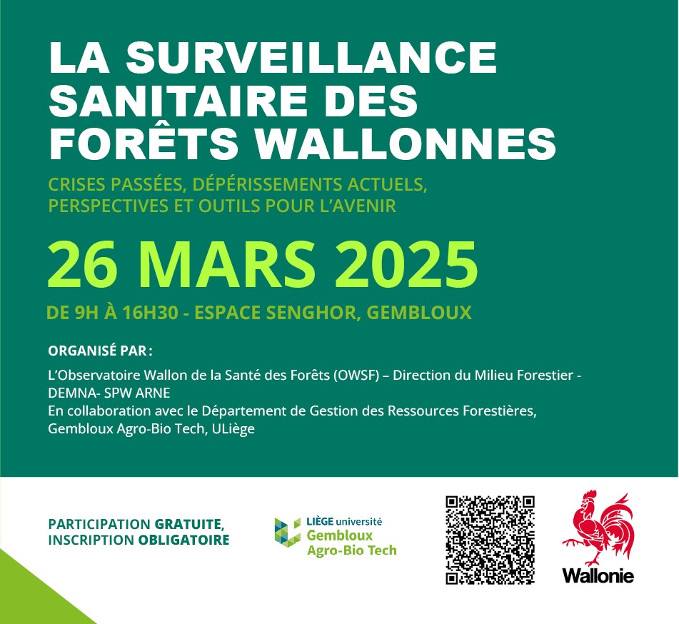 Événement: Conférence : La Surveillance Sanitaire des Forêts wallonnes