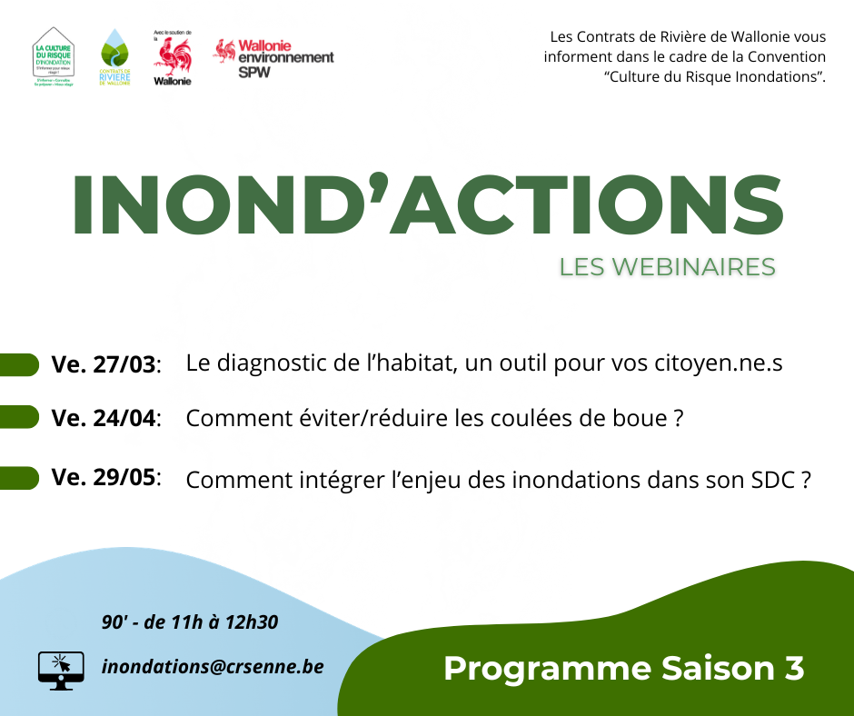 Événement: Webinaires Inond'actions