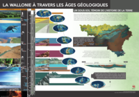Affiche / Poster. La Wallonie à travers les âges géologiques [2021]  